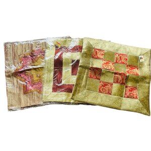 Hollywood Regency Decorative Pillow Shams Gold Burgundy Home Deco Square u